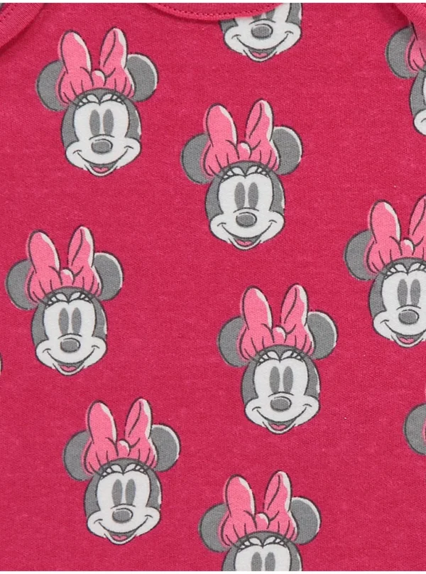 Disney Minnie Mouse Pink Sleepsuits 5 Pack - Image 2