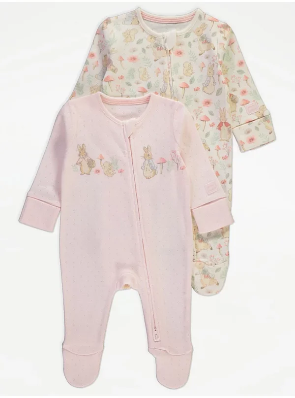 George 2 pack sleepsuits