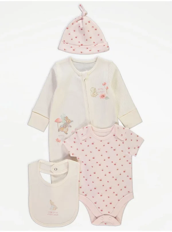 Peter Rabbit Floral Baby 4 Piece Starter Set