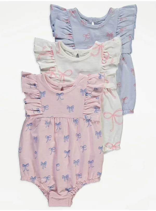 George 3 pack rompers
