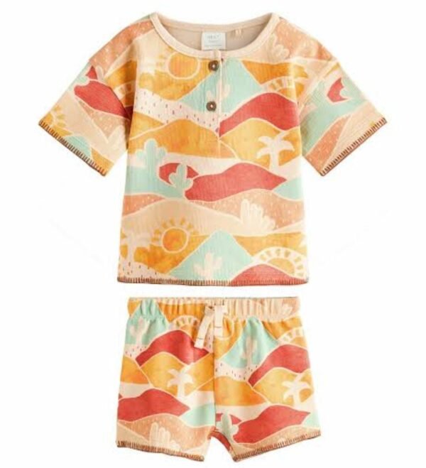 Next baby rust sun print set