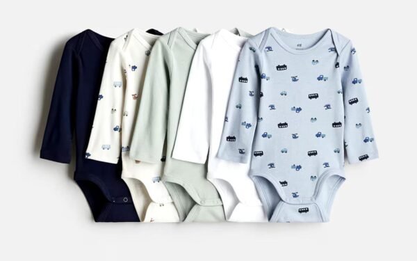 H&M 5 pack bodysuits