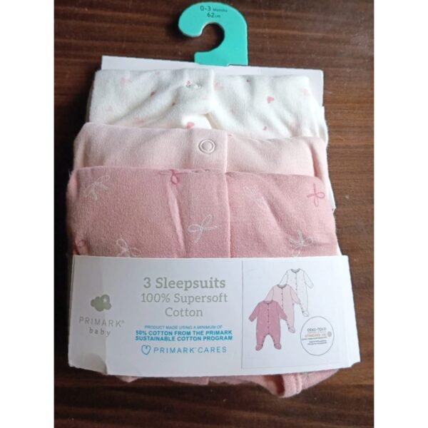 Primark 3 pack sleepsuits