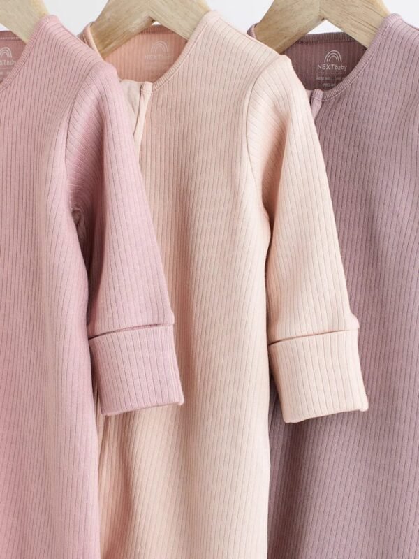 Next baby 3 pack sleepsuits - Image 3