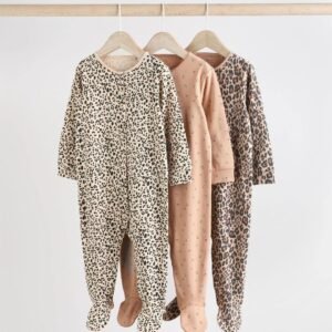 Next 3 pack sleepsuits