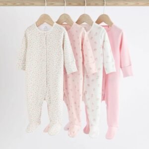 Next baby 4 pack sleepsuits