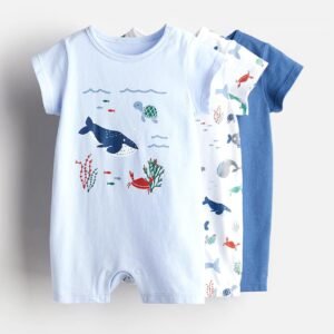 H&M  3 pack rompers  (2-4m)