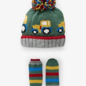 Next tractor hat with mittens (1-2y)