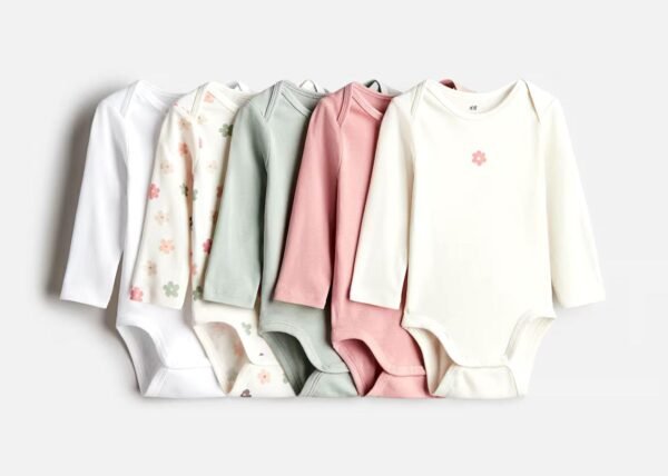 H&M 5 pack bodysuits