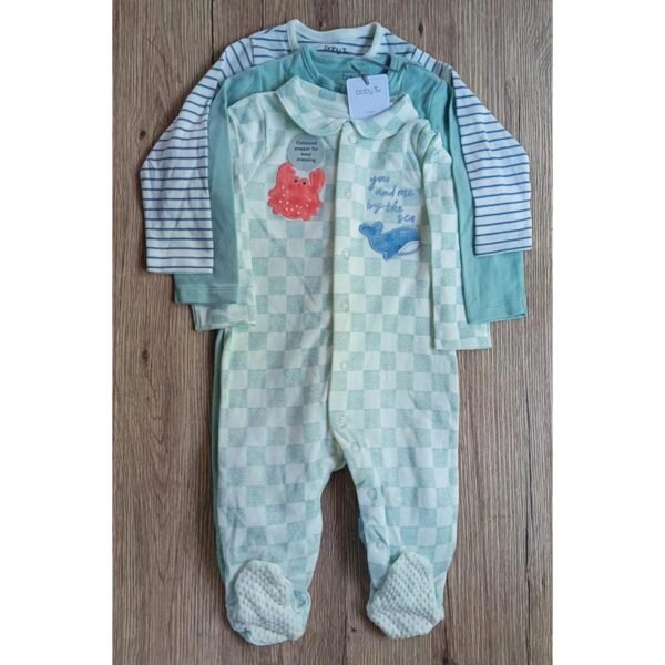 Babytu 3 pack sleepsuits - Image 3