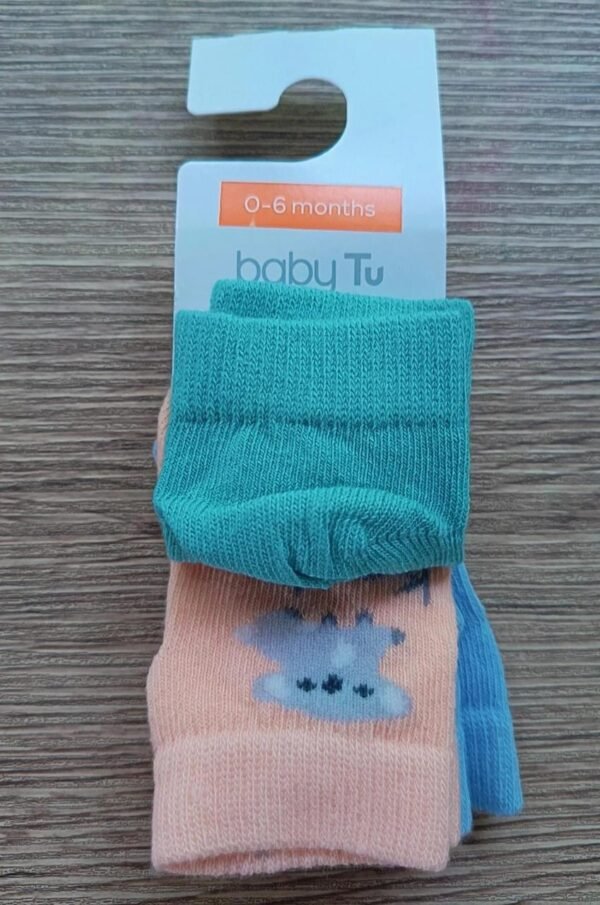 Babytu 3 pack animal print socks (0-6m) - Image 2