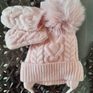 Primark pom hat with mittens (6-12m)