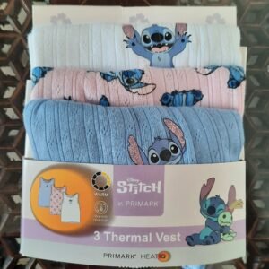 3pk Stitch Thermal Vests (4-5years)