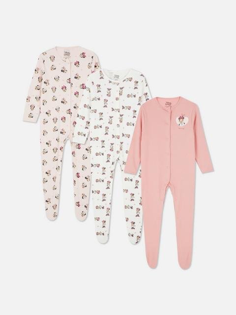991136919306_01 3pk Disney’s Minnie Mouse Popper Sleepsuits