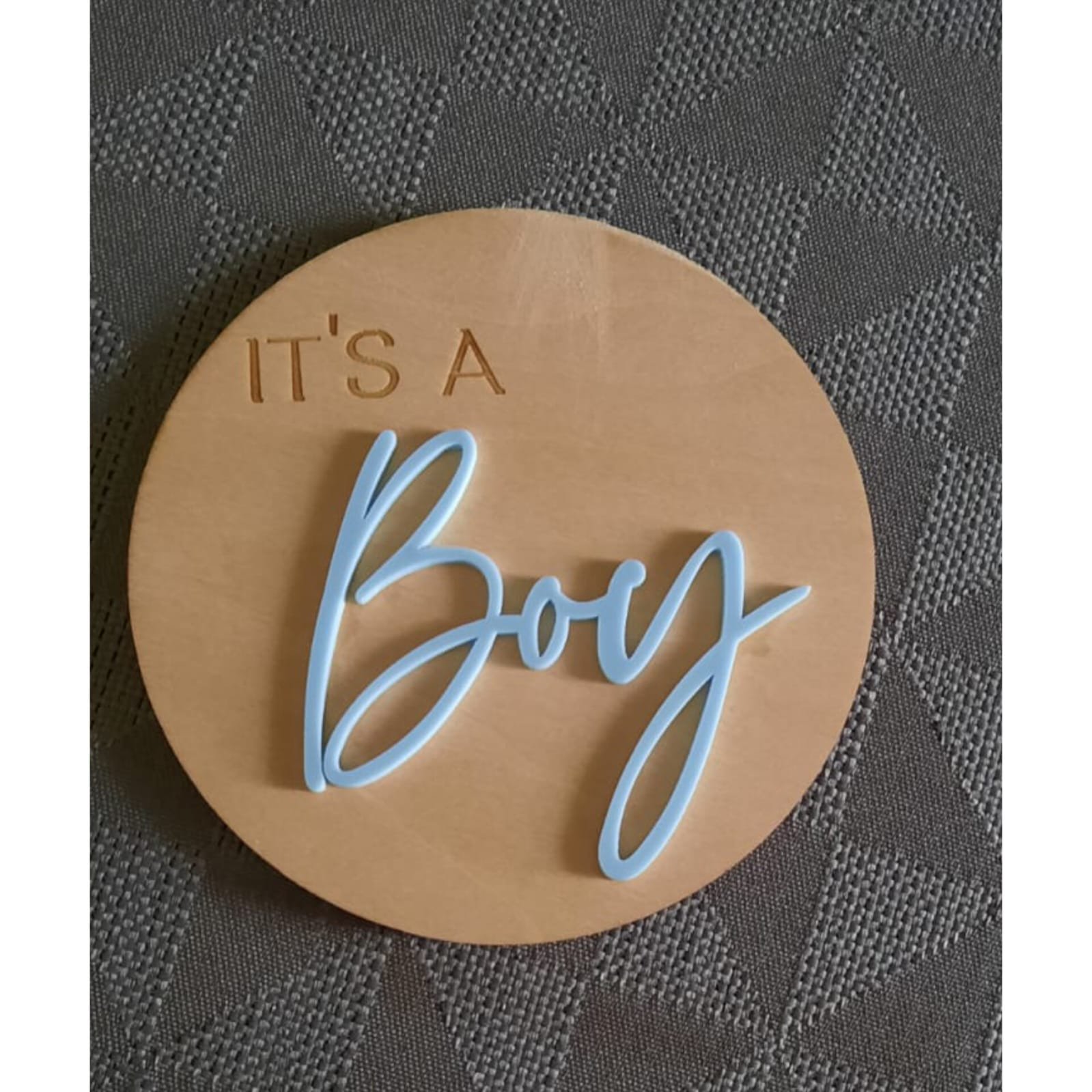Birth Announcement Disc for baby boy