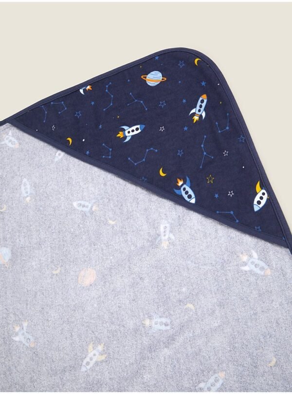 George Navy Space Hooded Towel (75cmx75cm) - Image 3