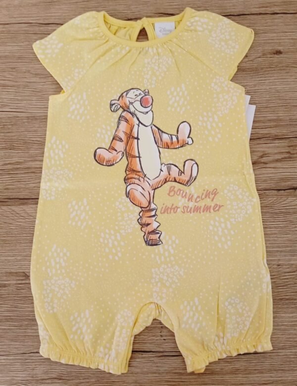 F&F baby tiger open feet romper