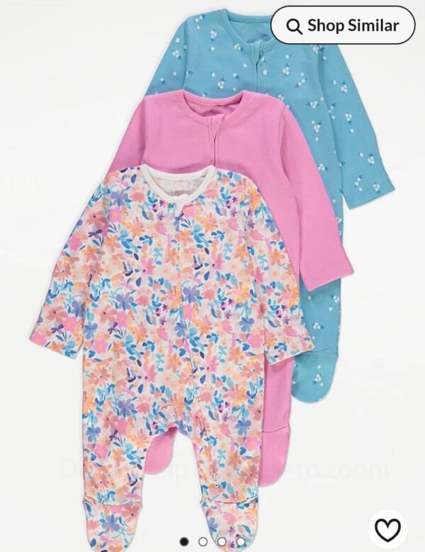 George baby set of 3 floral sleepsuit