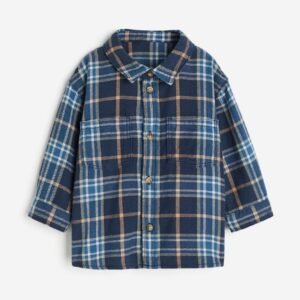 H&M Navy Cotton flannel shirt