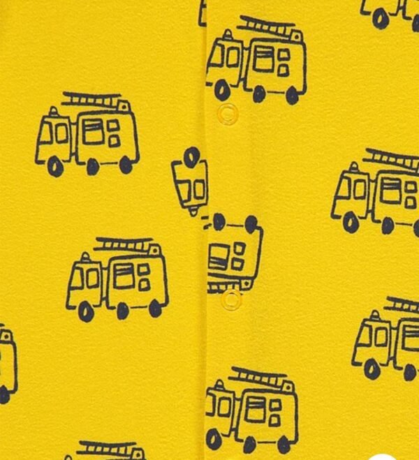 George bright vehicle set of 3 footless sleepsuits - Image 2