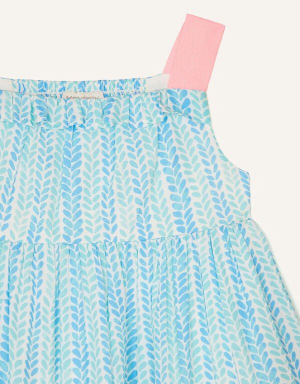 Monsoon baby blue sleeveless frock - Image 2