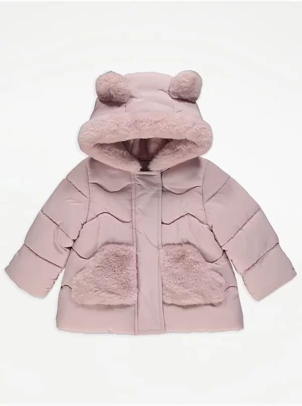 George baby pink fur coat