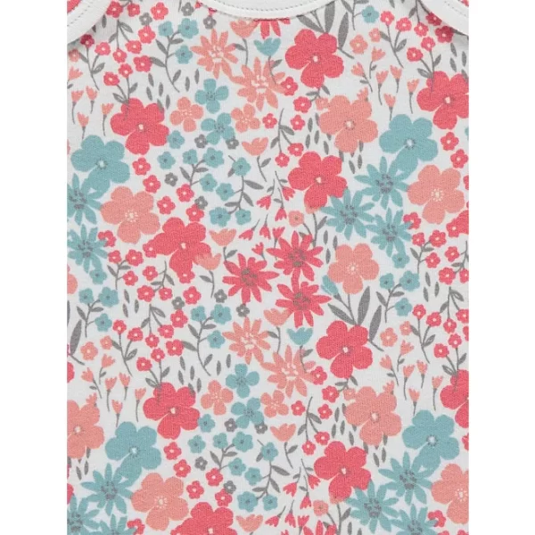 George Floral Short Sleeve Bodysuits 10 Pack - Image 2