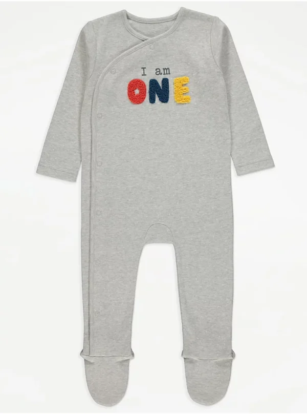 I Am One Grey Sleepsuit