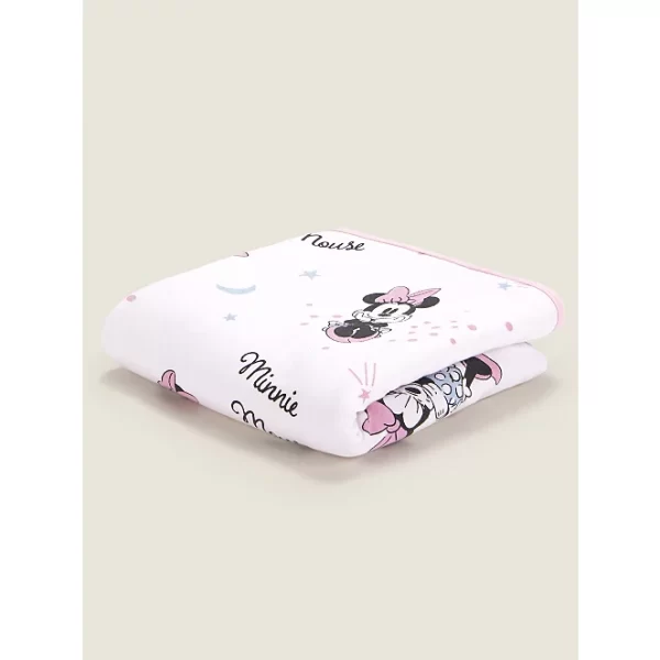 George Disney Minnie Mouse Pink Double-Sided Jersey Blanket (• Pink • Polyester • 75 x 75 cm) - Image 2