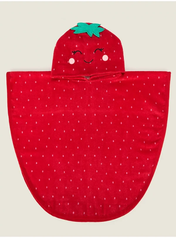 George strawberry poncho (57cmx108cm)