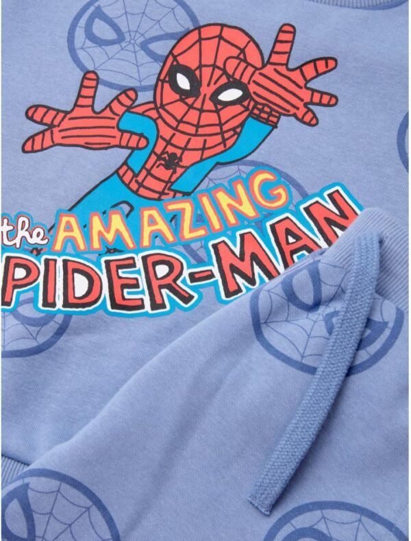 Matalan baby blue marvel spiderman sweatshirt & jogger set - Image 2