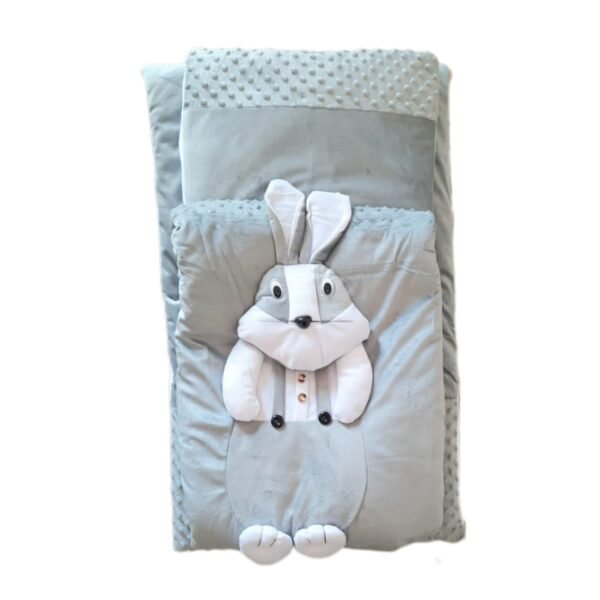 Baby rabbit bedding 4-piece set (Mattress , Head Rest Pillow, Blanket & Sleeping Bag) - Image 3