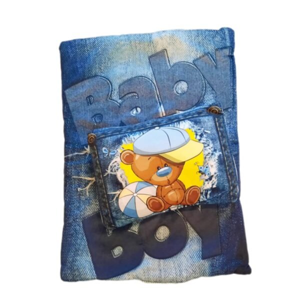 Baby teddy bear bedding 4-piece set (Mattress , Head Rest Pillow, Blanket & Sleeping Bag) - Image 2