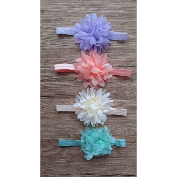 Flower bow hair band set 5 pack