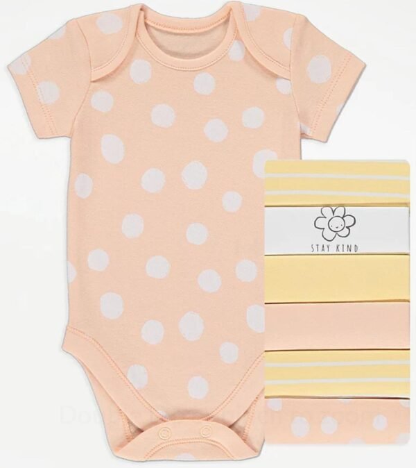 George spotty short sleeves 7 bodysuits