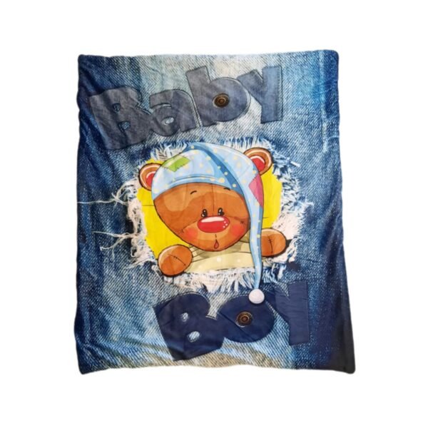 Baby teddy bear bedding 4-piece set (Mattress , Head Rest Pillow, Blanket & Sleeping Bag) - Image 3