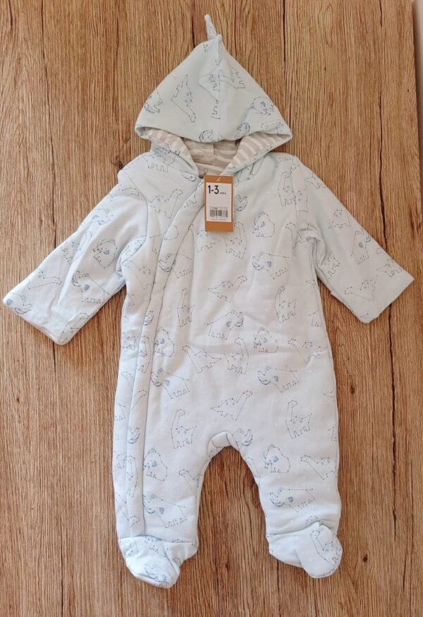 Mother care all-in-one baby dino print pramsuit in  (1-3m) - Image 3