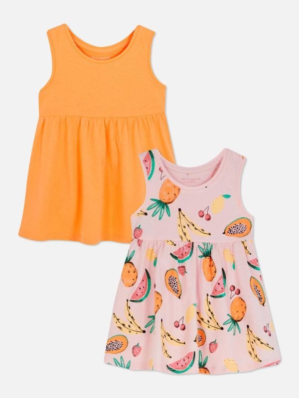 Primark 2 pack frock watermelon print