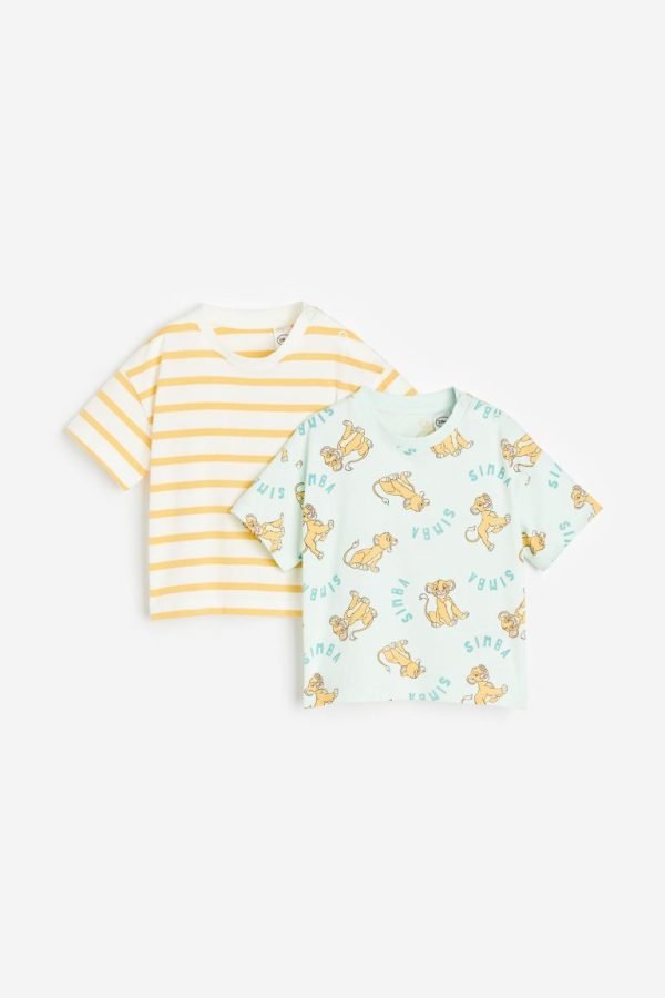 H&M 2 pack simba cotton t-shirts