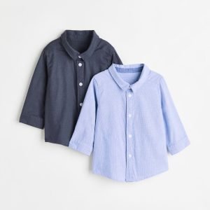 H&M 2 pack cotton shirts