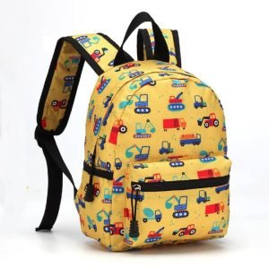 Shein kid cartoon Extavator print functional backpack