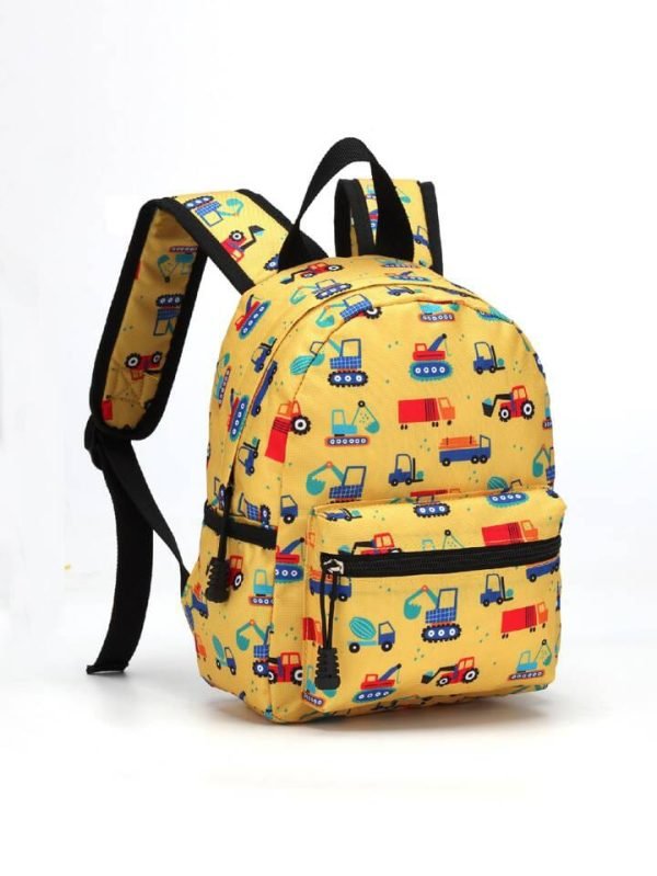 Shein kid cartoon Extavator print functional backpack