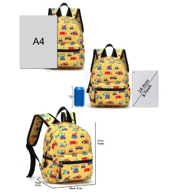 Shein kid cartoon Extavator print functional backpack - Image 2