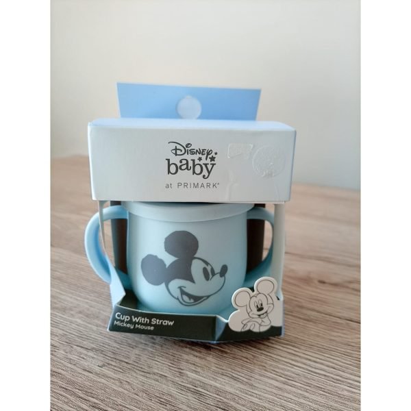 Primark Mickeymouse silicon  mug with straw