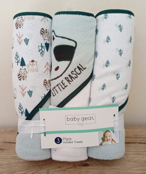 Baby gear 3-piece hooded towels