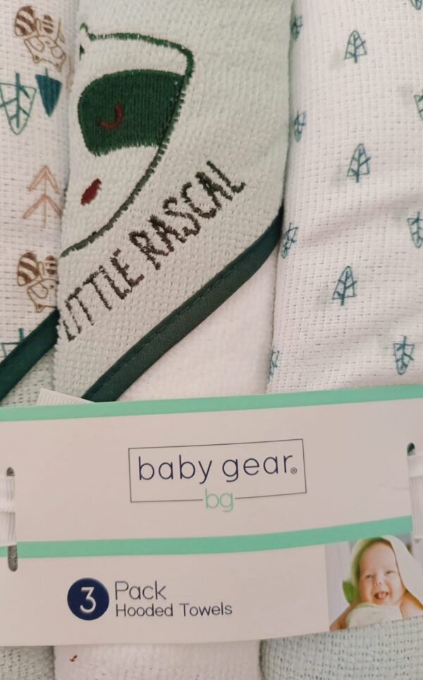 Baby gear 3-piece hooded towels - Image 2