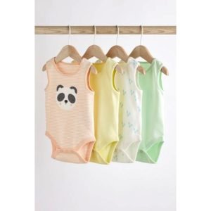 Next baby cute panda print cotton bodysuits