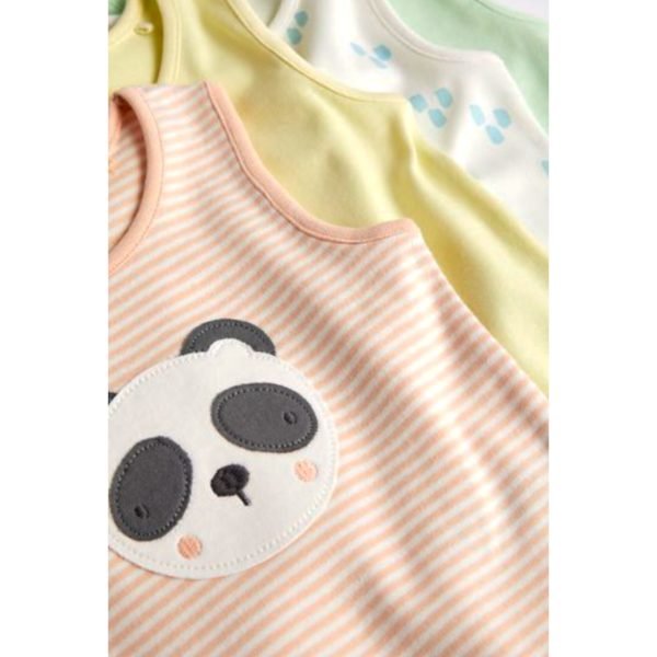 Next baby cute panda print cotton bodysuits - Image 3