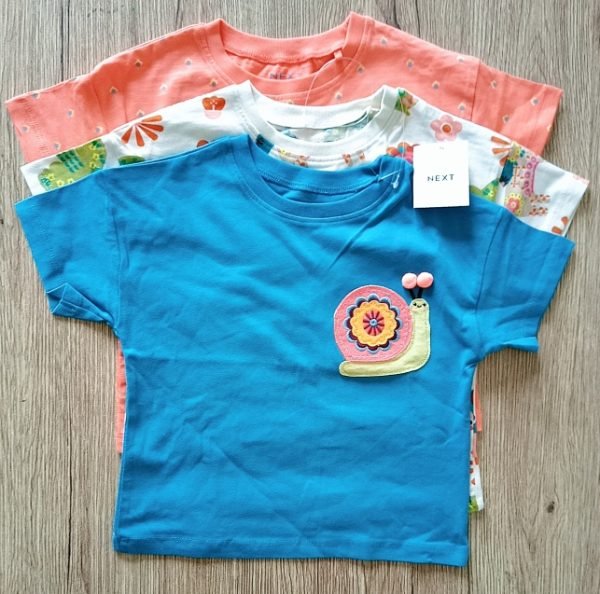 Next baby 3-piece floral cotton shirts