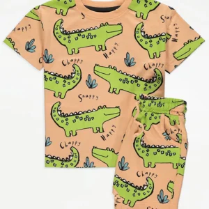 George crocodile summer shirt with shorts
